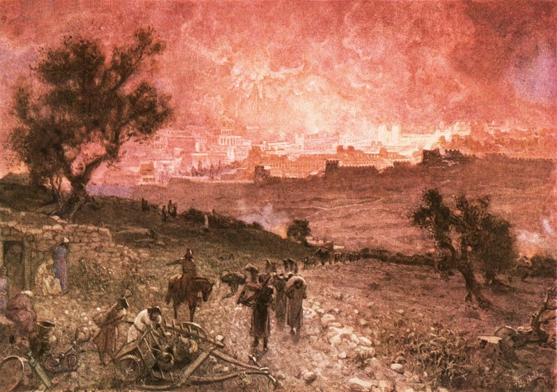 Nebukadnessar tuhosi Jerusalemin vuonna 587 eaa tekijältä William Brassey Hole