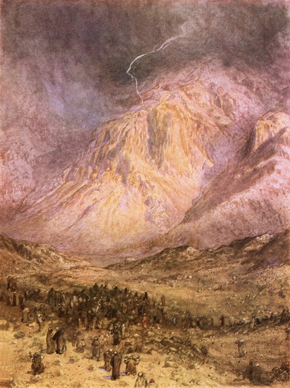 Lakien antaminen Siinailla tekijältä William Brassey Hole