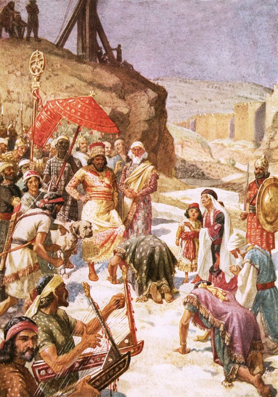 Konian alistuminen Nebukadnessarille, 587 eaa tekijältä William Brassey Hole