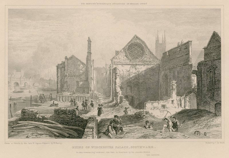 Winchester Placen rauniot, Southwark, Lontoo tekijältä William Capon