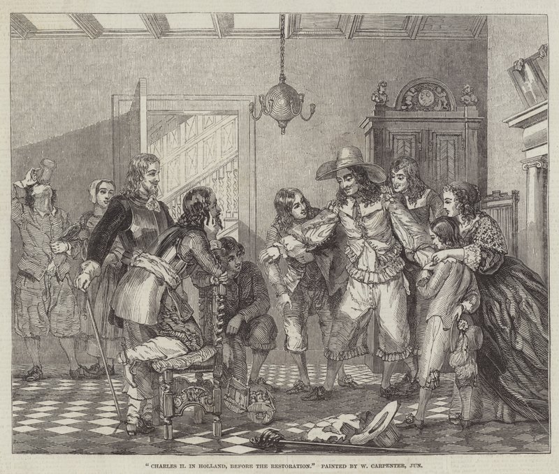 Kaarle II Hollannissa, ennen palautusta tekijältä William Carpenter