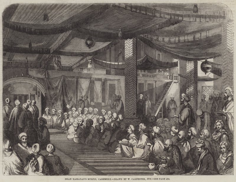 Shah Hamdan Masjid, kashmir tekijältä William Carpenter