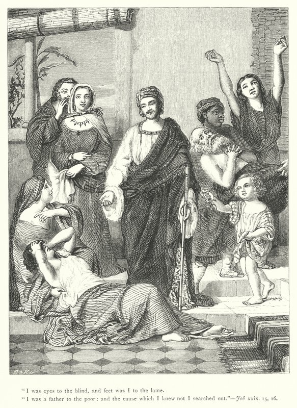 Jobin vauraat päivät (kaiverrus) tekijältä William Charles Thomas (after) Dobson