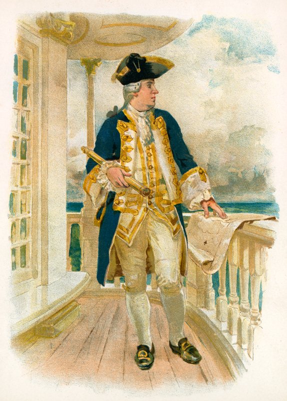 Amiraali, 1700-luku tekijältä William Christian Symons