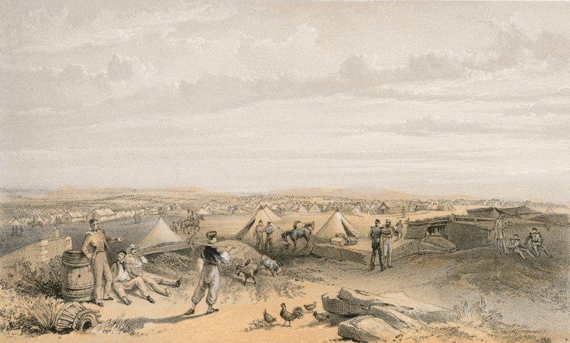 4. divisioonan leiri, 15. heinäkuuta 1855 tekijältä William Crimea Simpson