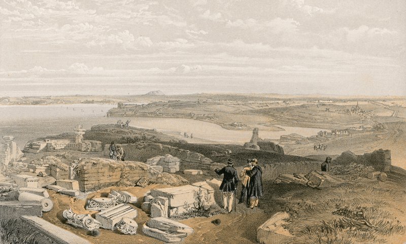 Sebastopol vanhasta Chersonese-kirkosta ja muinaisesta Pyhän Vladimirin kirkosta tekijältä William Crimea Simpson