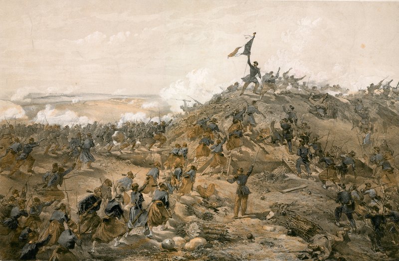 Hyökkäys Malakoffia vastaan tekijältä William Crimea Simpson