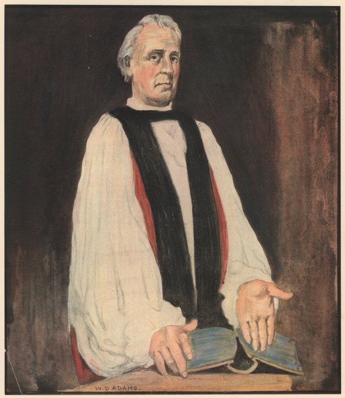 Piispa, "Anna valosi loistaa" (väri litho) tekijältä William Dacres Adams
