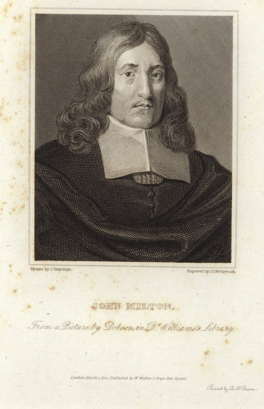 John Miltonin muotokuva tekijältä William Dobson
