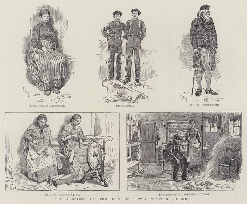 The Crofters Isle of Lewis, Länsi-Hebridit tekijältä William Douglas Almond