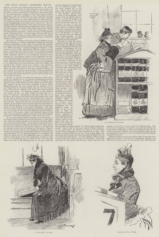 Testamentin toimisto, Somerset House tekijältä William Douglas Almond