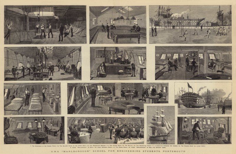 HMS Marlborough School for Engineering Students, Portsmouth tekijältä William Edward Atkins