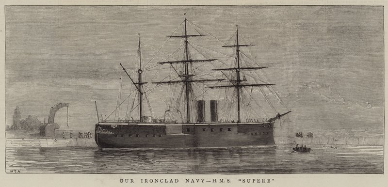 Rautapukuinen laivastomme, HMS Superb tekijältä William Edward Atkins