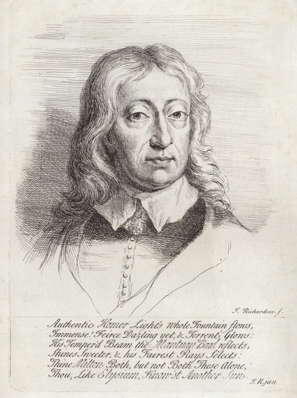 John Miltonin muotokuva tekijältä William Faithorne