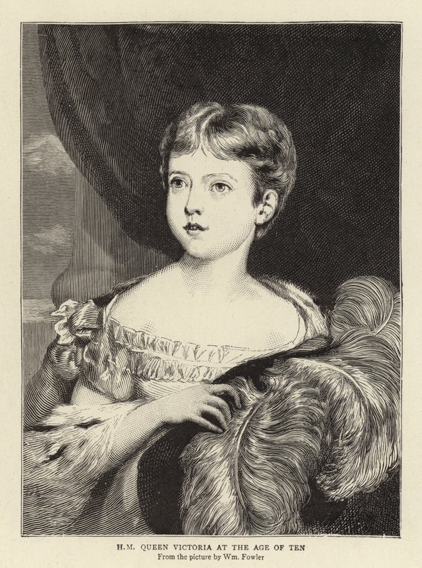 H M Kuningatar Victoria 10-vuotiaana tekijältä William Fowler
