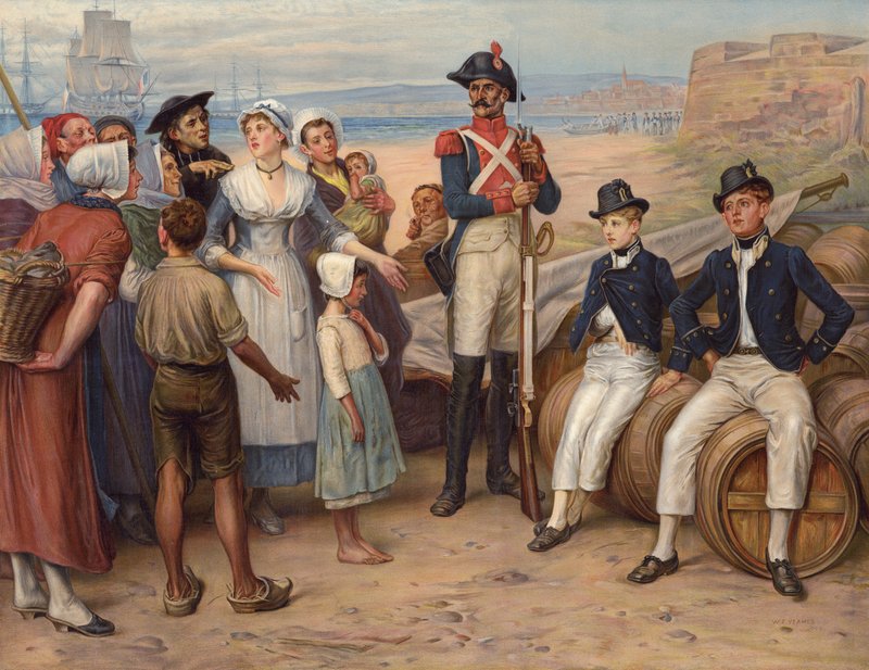 Sotavangit (chromolitho) tekijältä William Frederick (after) Yeames