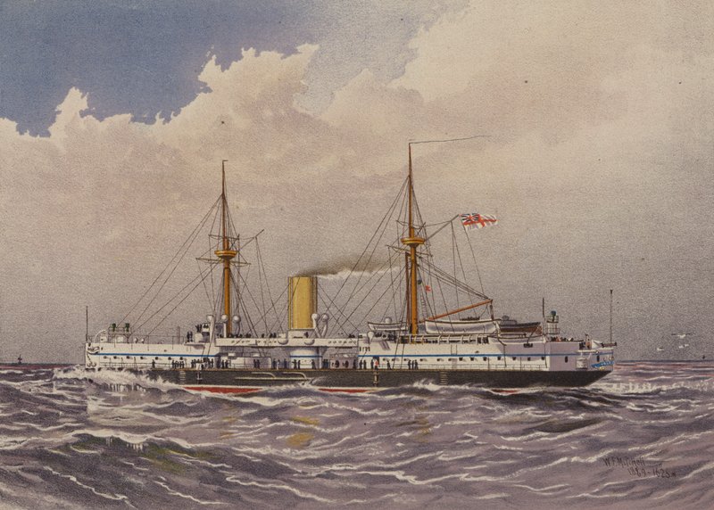 HMS Colossus, 1. luokan taistelulaiva tekijältä William Frederick Mitchell