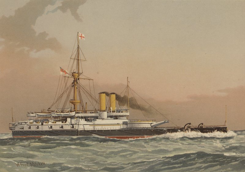 HMS Victoria, 1. luokan taistelulaiva tekijältä William Frederick Mitchell
