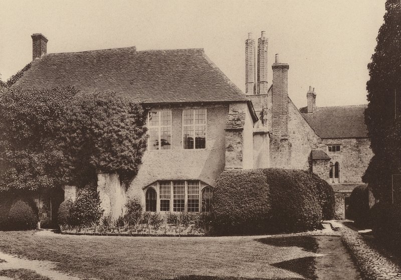 Amberleyn linnassa, Länsi-Sussexissa (s/w-kuva). tekijältä William Galsworthy Davie