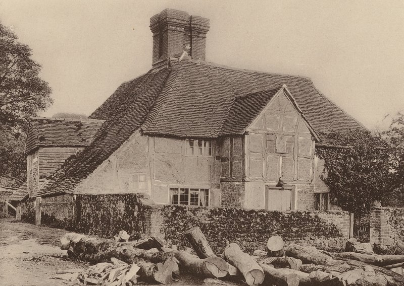 Easebourne, lähellä Midhurstia, West Sussex (s/w-kuva). tekijältä William Galsworthy Davie