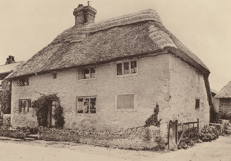 Maalaistalo, Amberley, West Sussex (s/w-kuva). tekijältä William Galsworthy Davie