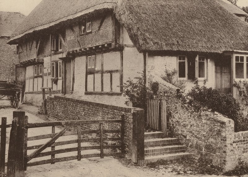 Farmitalo, Bury, West Sussex (s/w-kuva) tekijältä William Galsworthy Davie