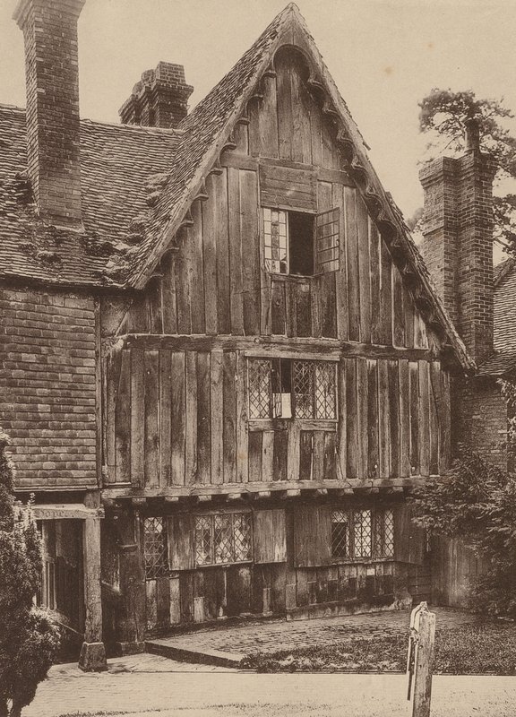 Kirkkomaalla, Penshurst, Kent (s/w-kuva) tekijältä William Galsworthy Davie