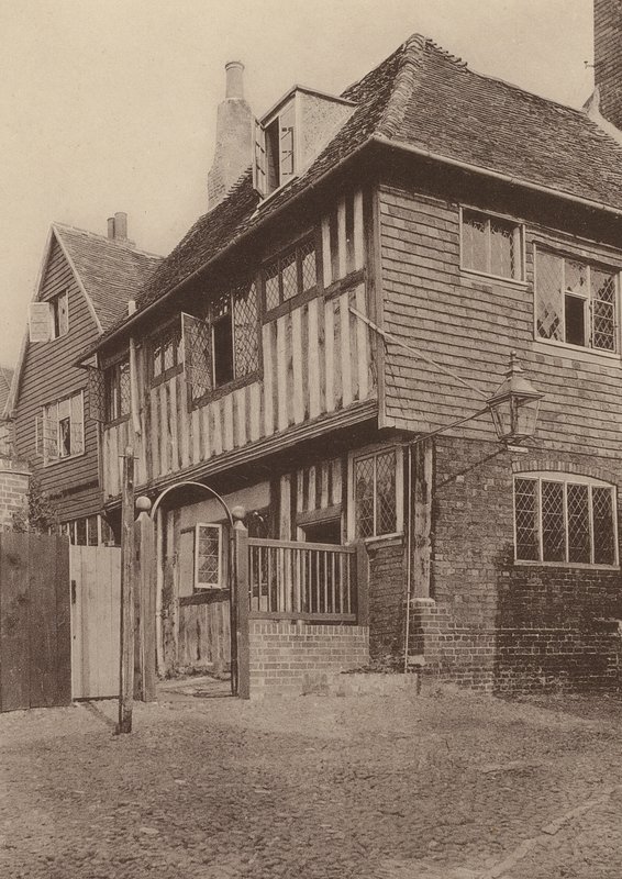 Mermaid Inn, Rye, Sussex (s/w-kuva). tekijältä William Galsworthy Davie