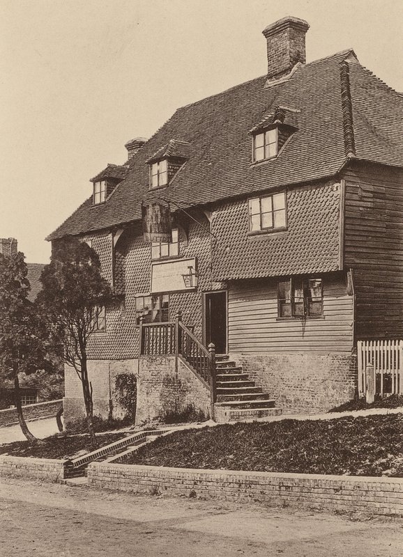 Seven Stars Inn, Robertsbridge, Sussex (s/w-kuva). tekijältä William Galsworthy Davie
