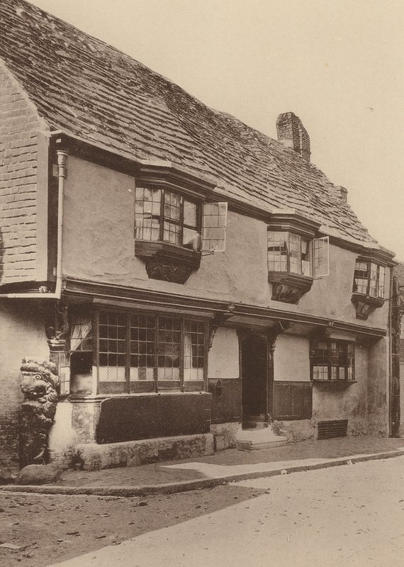 Star Inn, Alfriston, Sussex (s/w-kuva) tekijältä William Galsworthy Davie