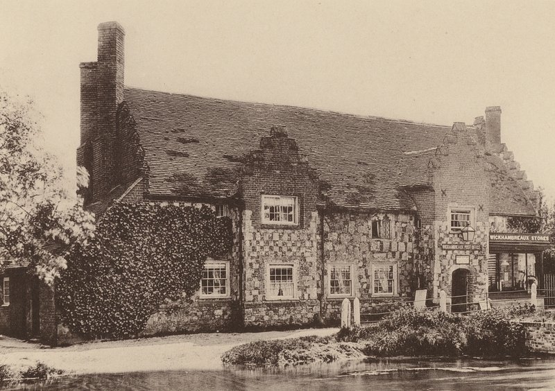 Postitoimisto, Wickhambreaux, Kent (s/w-kuva) tekijältä William Galsworthy Davie