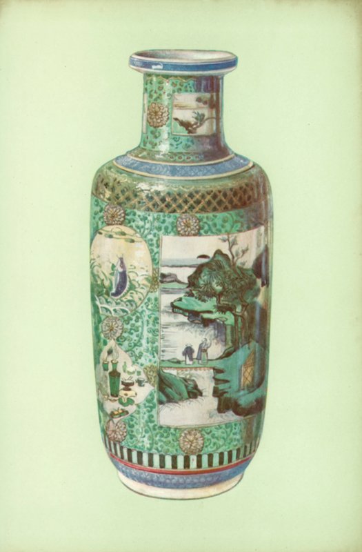 Maljakko, famille verte, kiinalainen, K