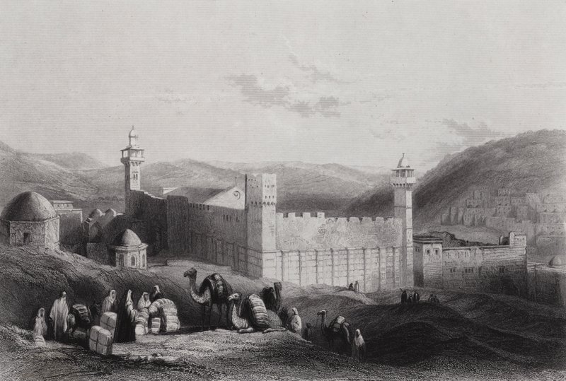 Hebron, The Haram (kaiverrus) tekijältä William H. Bartlett