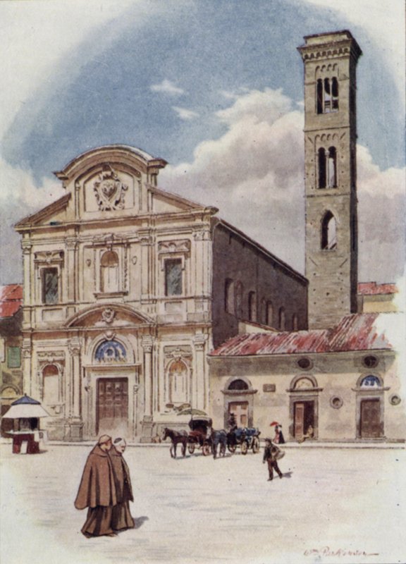 Kaikkien pyhien päivä, Firenze (väri litho) tekijältä William H. Parkinson