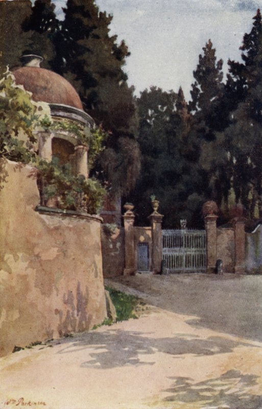 Boboli, Firenze (väri litho) tekijältä William H. Parkinson