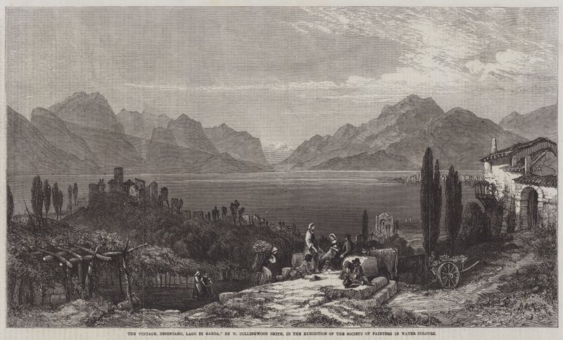 Vintage, Desenzano, Gardajärvi tekijältä William Harding Collingwood Smith