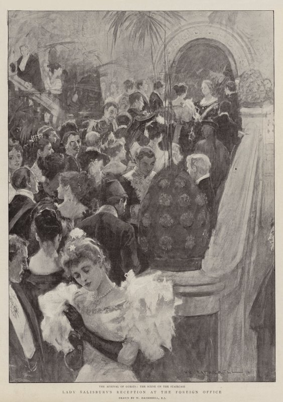 Lady Salisburyn vastaanotto ulkoministeriössä tekijältä William Hatherell