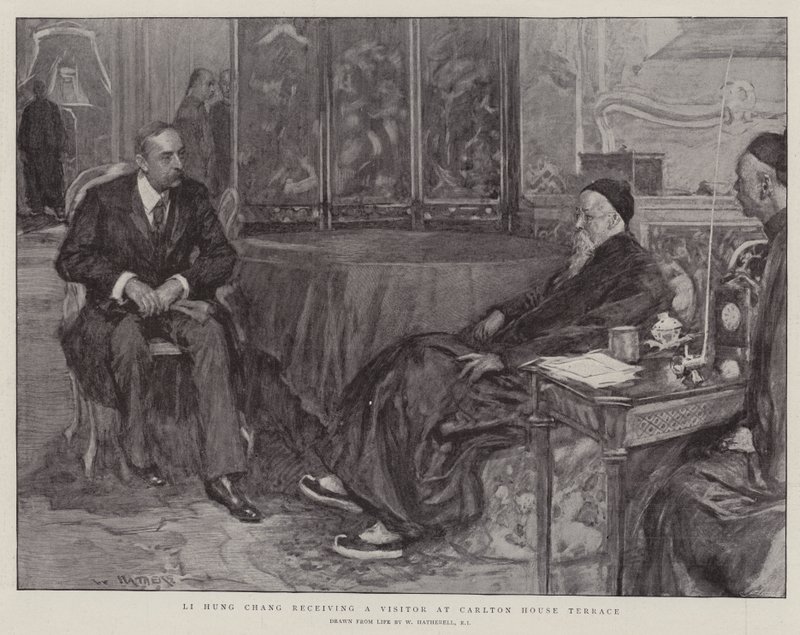 Li Hung Chang vastaanottaa vierailijan Carlton House Terracessa tekijältä William Hatherell