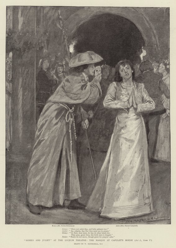 Romeo ja Julia Lyceum-teatterissa, naamio Capulet