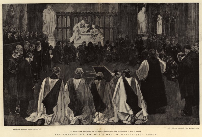 Gladstonen hautajaiset Westminster Abbeyssa tekijältä William Hatherell