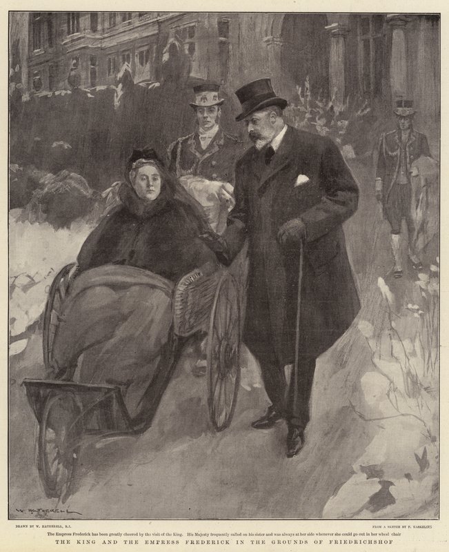 Kuningas ja keisarinna Frederick Friedrichshofin alueella tekijältä William Hatherell
