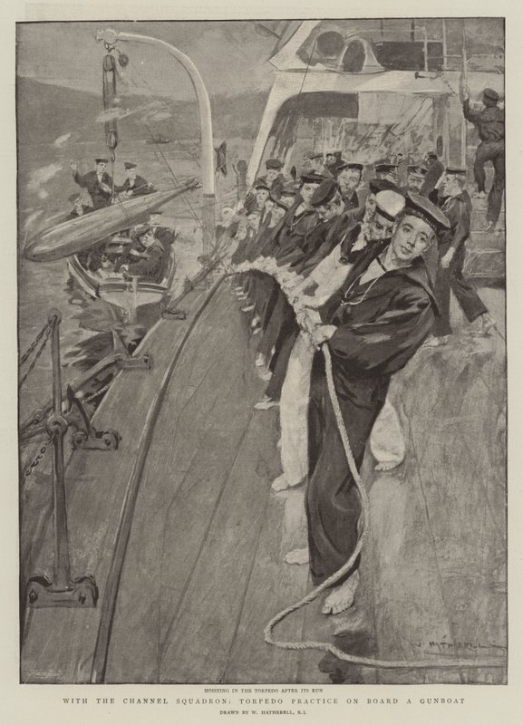 Harjoittele torpedoa tykkiveneessä Channel Squadronin kanssa tekijältä William Hatherell