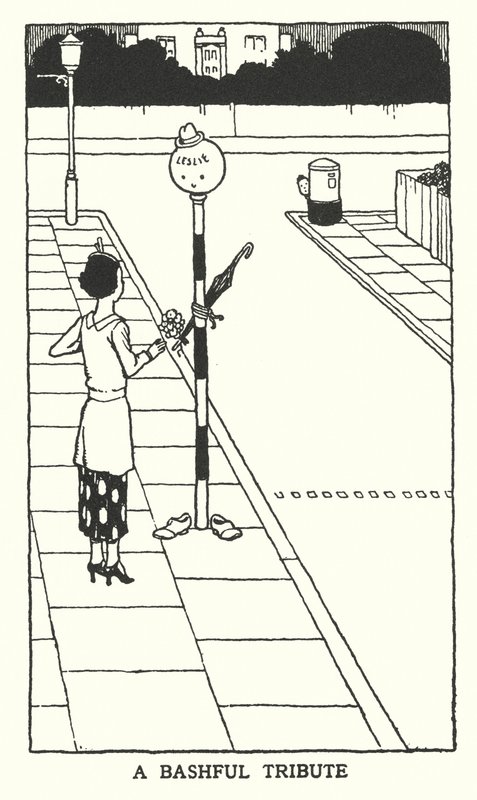 Häpeällinen kunnianosoitus (litho) tekijältä William Heath Robinson