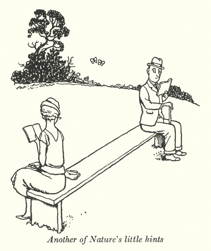 Toinen luonnon pienistä vihjeistä (litho) tekijältä William Heath Robinson