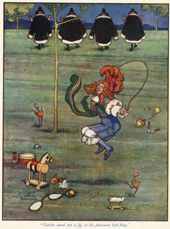 Kaarle ei välittänyt mitään, joten hänen nautintonsa olivat heitelleet - tekijältä William Heath Robinson