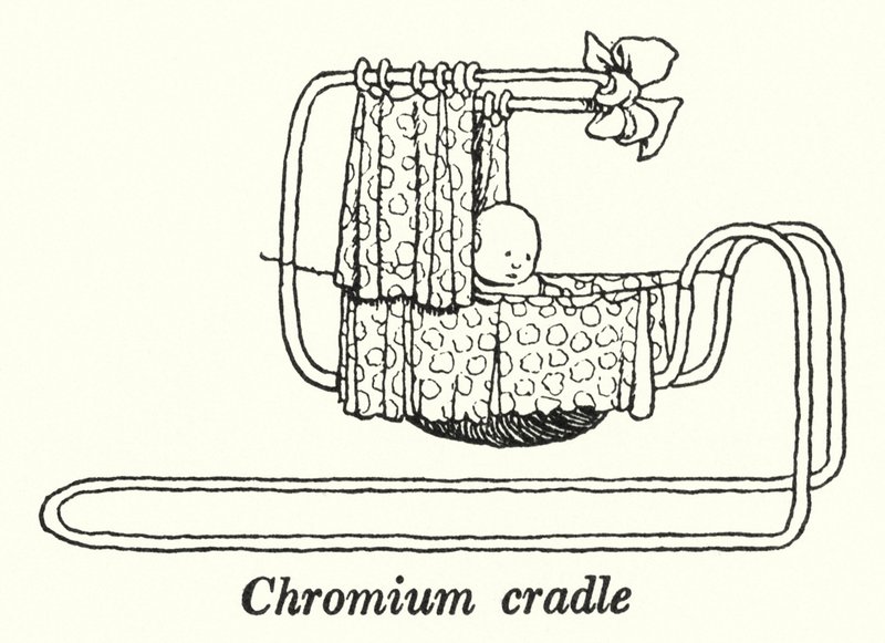 Kromi kehto (litho) tekijältä William Heath Robinson