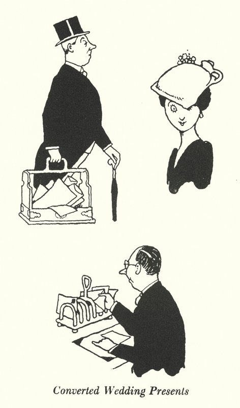 Muunnetut häälahjat (litho) tekijältä William Heath Robinson