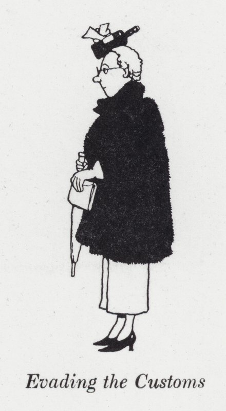 Tullin kiertäminen (litho) tekijältä William Heath Robinson