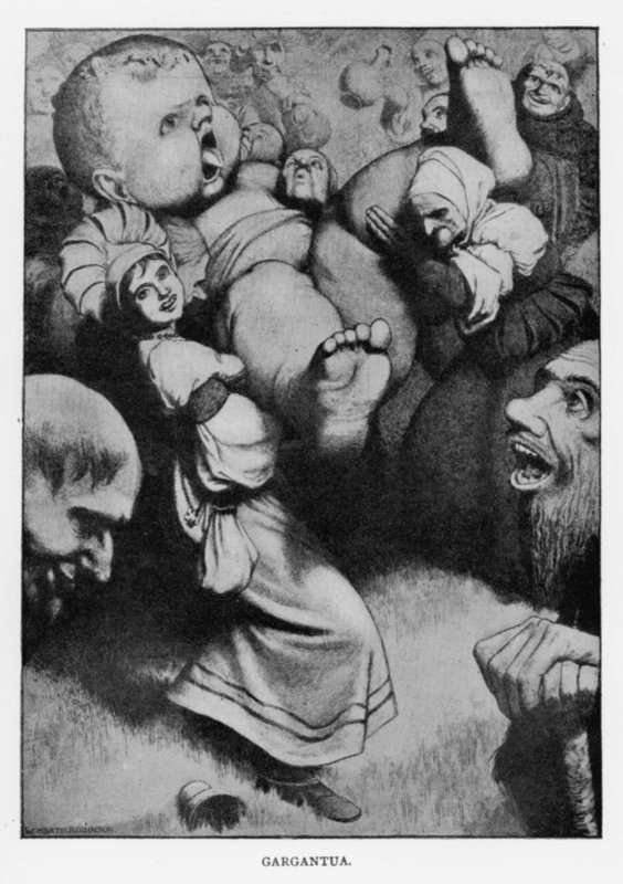 Gargantua (litho) tekijältä William Heath Robinson