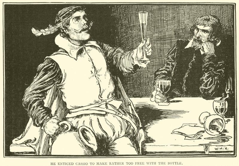 Hän houkutteli Cassion tekemään liian vapaaksi pullolla tekijältä William Heath Robinson